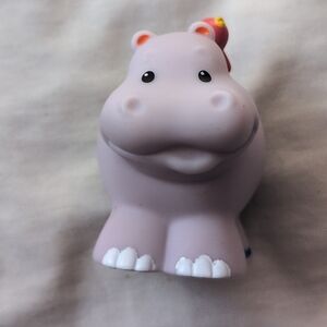 Vintage 2005 Fisher Price Little People Hippo Red Bird Animal Figure Noah's Ark
